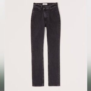 Abercrombie & Fitch Ultra High Rise 90s Slim Straight Jean Black Size 6s